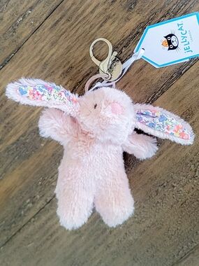 Jellycat Inspired Blosson Blush Bunny Bagcharm Keychain